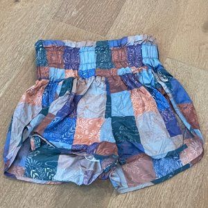 Free People "The Way Home" Patterned Shorts Size XS